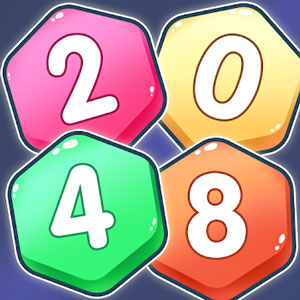 Hexagon Merge 2048 game